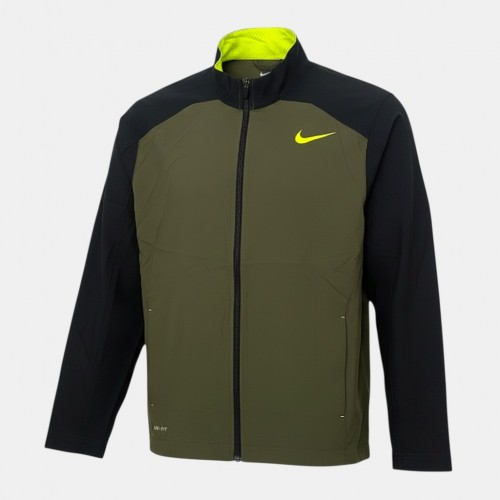 Nike Dri-FIT Τζάκετ Χακί Μαύρο /pre owned